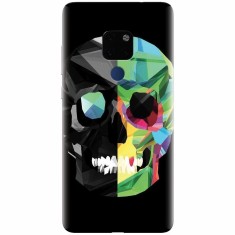 Husa silicon pentru Huawei Mate 20, Colorful Skull