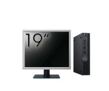 Pachet Calculator Second Hand DELL OptiPlex 3070 Mini, Intel Core i3-9100T 3.10 - 3.70GHz, 8GB DDR4, 256GB SSD + Monitor 19 Inch NewTechnology Media