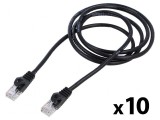 Patch cord U/UTP 5e 3m 26AWG CCA PVC negru