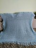 Eșarfă albastră tricotată manual, Albastru, Marime universala