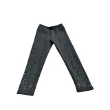 Pantaloni copil , imblaniti, culoarea gri , marimea 6-7 ani