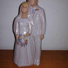 Pereche mireasa si mire figurina ceramica nunta vintage Jie Gantofta Suedia