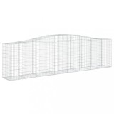 Cumpara ieftin Cos gabion arcuit 400x50x100/120 cm fier galvanizat
