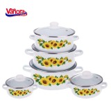 SET GATIT 10 PIESE EMAILAT SUN FLOWER, Vanora