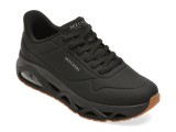 Pantofi sport SKECHERS negri, 183420, din piele ecologica