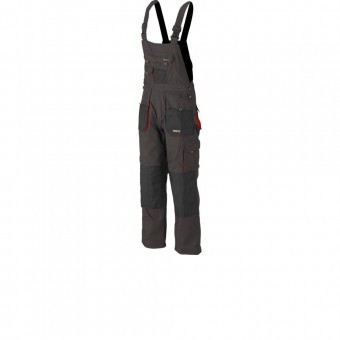 Pantaloni de lucru Basalt cu pieptar, marime 2XL, 11 buzunare, 267g/m2 foto