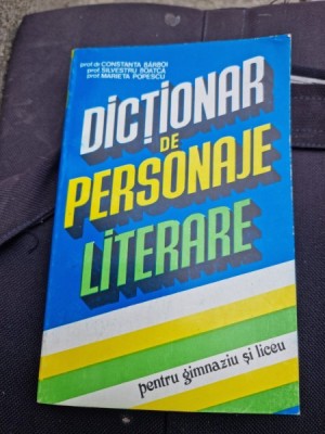 Constanta Barboi - Dictionar de Personaje Literare foto