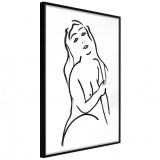 Cumpara ieftin Poster - Shape of a Woman, cu Ramă neagră, 20x30 cm
