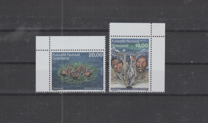 GROENLANDA 2022 EUROPA CEPT Povestiri si Mituri Serie 2 timbre MNH**