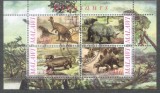 Malawi 2010 Dinosaurs, perf.sheetlet, used T.004, Stampilat