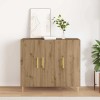 VidaXL Bufet stejar artizanal 90 x 34 x 80 cm Lemn compozit 869077