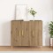 vidaXL Bufet stejar artizanal 90 x 34 x 80 cm Lemn compozit 869077