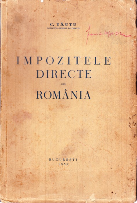 AS - C. TAUTU - IMPOZITELE DIRECTE DIN ROMANIA