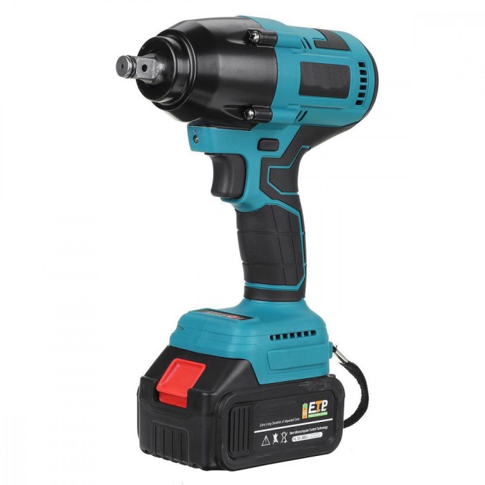 Masina de insurubat cu impact, 6500rpm, 1000N.M, 2 baterii, 3 viteze, albastru