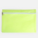 Portfard Impermeabil Fluo Galben 30x21cm, CMCLASS
