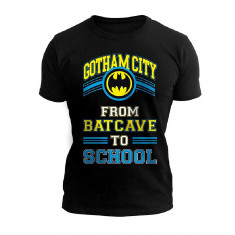 Tricou Batman - Batcave to School Negru - L