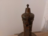 Vand ulcior \ceainic vechi, oriental din cupru cositorit