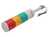 Coloană de Semnalizare LED Roșu/Ambră/Verde 24V
