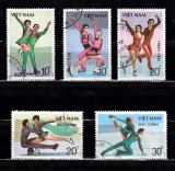 A12 S5 10 - Timbre foarte vechi - Vietnam - patinaj artistic, Sport, Stampilat