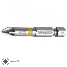 TOPMASTER Set 2 biti stea PZ2 prindere hexagonala 1/4&amp;quot; lungime 50 mm