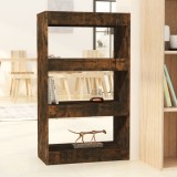 VidaXL Bibliotecă/Separator cameră, stejar fumuriu, 60x30x103 cm PAL