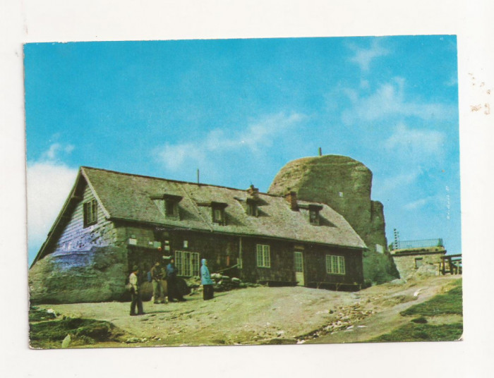 RF13 -Carte Postala- Muntii Bucegi, Cabana Omul, necirculata 1976