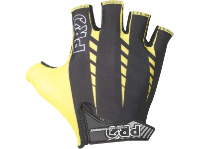 Manusi ciclism Pro Lauch culoare negru/galben marime L Cod:PRSU0140 foto