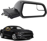 Oglinda usa exterioara Ford Mustang, 01.2018, montare dreapta, reglaj electric; carcasa neagra, grunduit; sticla plana; sticla crom; 12 gauri / 3