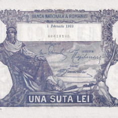 REPRODUCERE bancnota 100 lei 1 februarie 1923 Romania