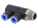 Distribuitor Plug-in Alamă Nichelată 0-15bar