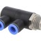 Distribuitor Plug-in Alamă Nichelată 0-15bar