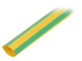 Manșon Termocontractabil Galben-Verde 12mm 1m