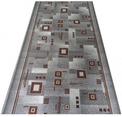 Traversa Covor Print 1170, Suport Pasla, Latime 80 cm - 80x400, Gri foto