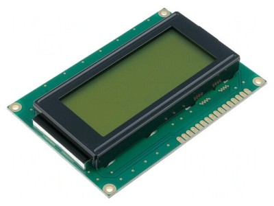 Afișaj LCD Alfanumeric 16x4 Galben-Verde foto