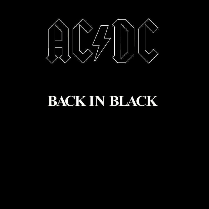 ACDC Back In Black LP (vinyl)