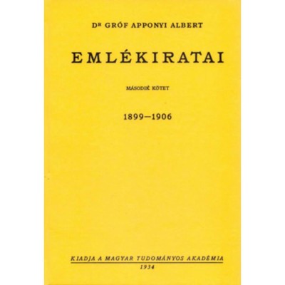 Dr Gr&amp;oacute;f Apponyi Albert eml&amp;eacute;kiratai. 2., - Gr&amp;oacute;f Apponyi Albert foto