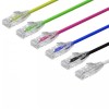 Cablu CAT 6A Slim UTP, 4PR/28AWG Pure Cooper, Patchcord, 1 feet, 30 cm