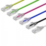 Cablu CAT 6A Slim UTP, 4PR/28AWG Pure Cooper, Patchcord, 3 feet, 90 cm
