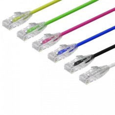 Cablu CAT 6A Slim UTP, 4PR/28AWG Pure Cooper, Patchcord, 1 feet, 30 cm