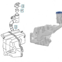 Rezervor spalator parbriz Volkswagen Caddy 3 (2k), 06.2015-, fara pompa spalator, pt modele cu sistem spalare faruri, fara senzor nivel lichid (cu ga