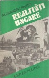 Realitati ungare Alexandru Pintea carte editura politica 1977 207 pagini literatura straina clasica