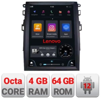 Navigatie Ford Mondeo 4 tip tesla radio gps internet Qualcomm 8X 8+128 360 4G carplay android auto kit-tesla-377+ULTRA-9.7-8+128 CarStore Technology foto