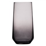Pahar Sticla Smoke, Capacitate 0,5L, Negru Mat, Oem
