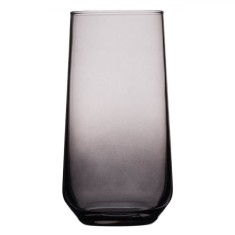 Pahar Sticla Smoke, Capacitate 0,5L, Negru Mat