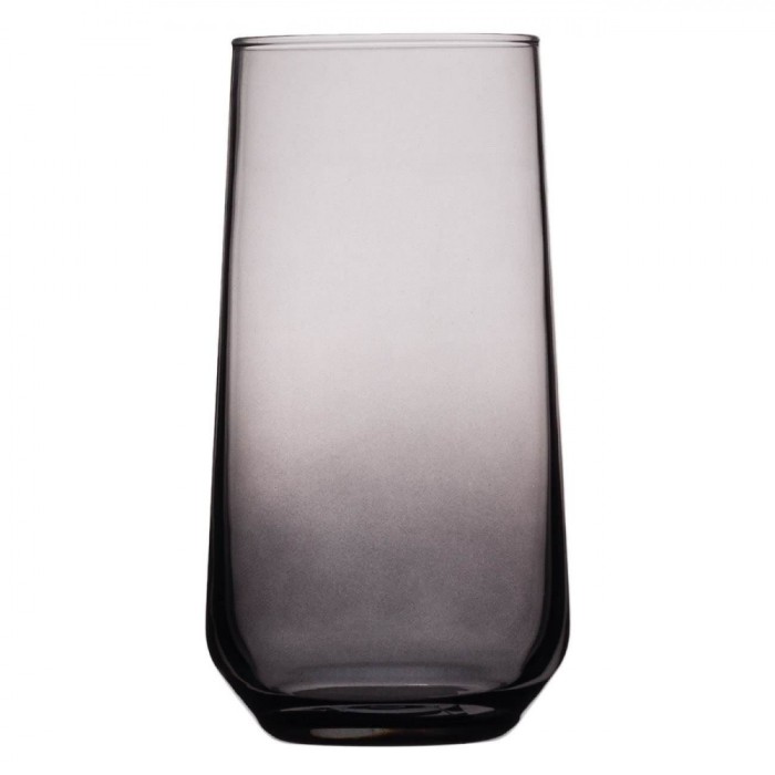 Pahar Sticla Smoke, Capacitate 0,5L, Negru Mat