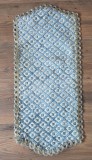 CENTRU DE MASA VINTAGE DIN CATIFEA CU MARGINI FIRE METALICE