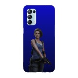 Husa compatibila cu Oppo A72, Viceversa, model Jill Valentine Resident Evil, Silicon, TPU, Transparent, Carcasa
