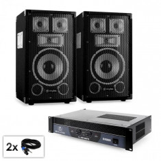 Electronic-Star PA Set Saphir Series &amp;amp;quot;Warm Up Party TX8&amp;amp;quot; cu pereche de difuzoare de 20 cm &amp;amp;amp; amplificator 800W foto