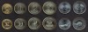 MACEDONIA █ SET COMPLET DE MONEDE █ 50 Deni 1+2+5+10+50 Denari █ 1993-2008 █ UNC, Europa