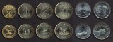 MACEDONIA █ SET COMPLET DE MONEDE █ 50 Deni 1+2+5+10+50 Denari █ 1993-2008 █ UNC, Europa